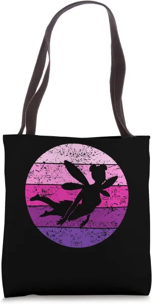 Fairy Elf Magic Fairy with Fairy Wings Vintage Retro Tote Bag