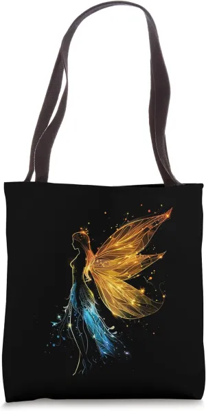 Fairy Flutter Designs Majestic Winged Sprite Mystical Tote Bag