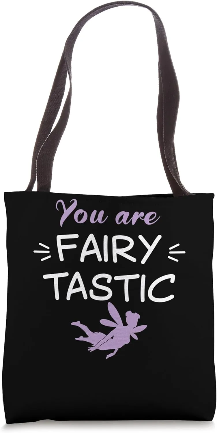 Fairy funny saying "Zauberfee with fairy wings" elf Tote Bag