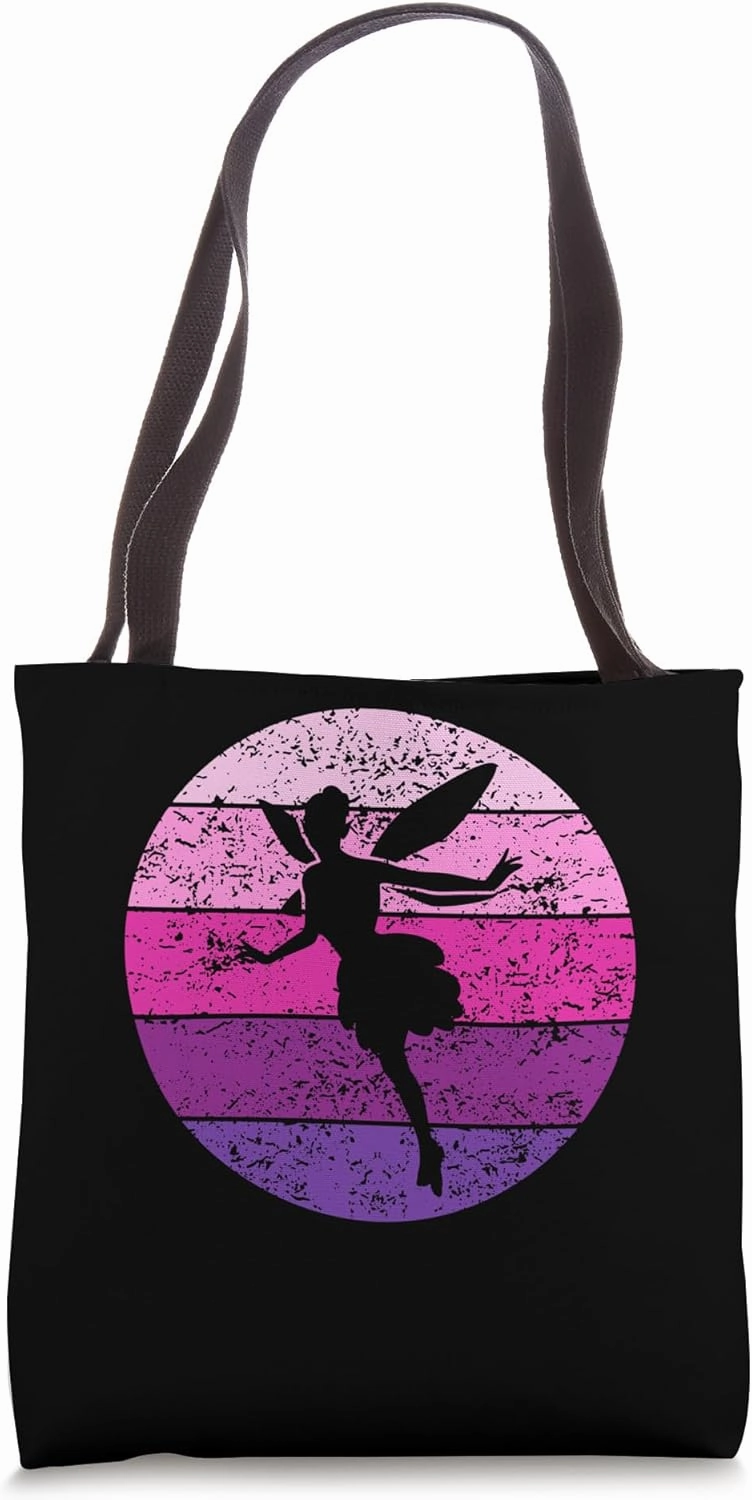 Fairy Elf Magic Fairy with Fairy Wings Vintage Retro Tote Bag
