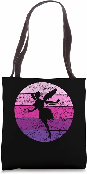 Fairy Elf Magic Fairy with Fairy Wings Vintage Retro Tote Bag