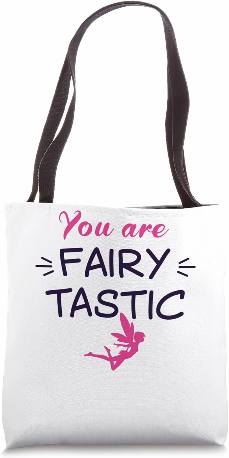 Fairy funny saying "Zauberfee with fairy wings" elf Tote Bag