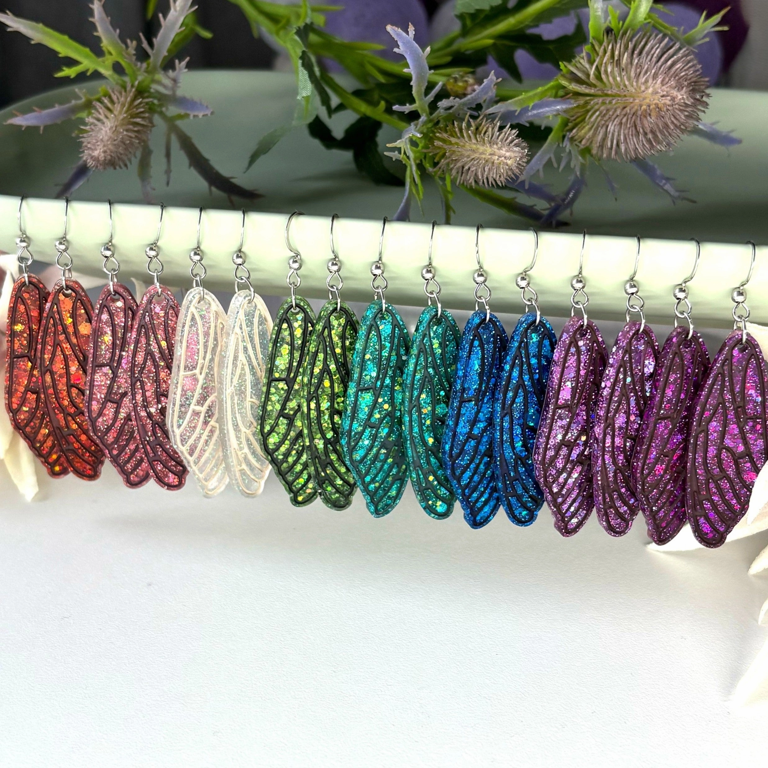Fairy Wings Earrings | Opal Effect