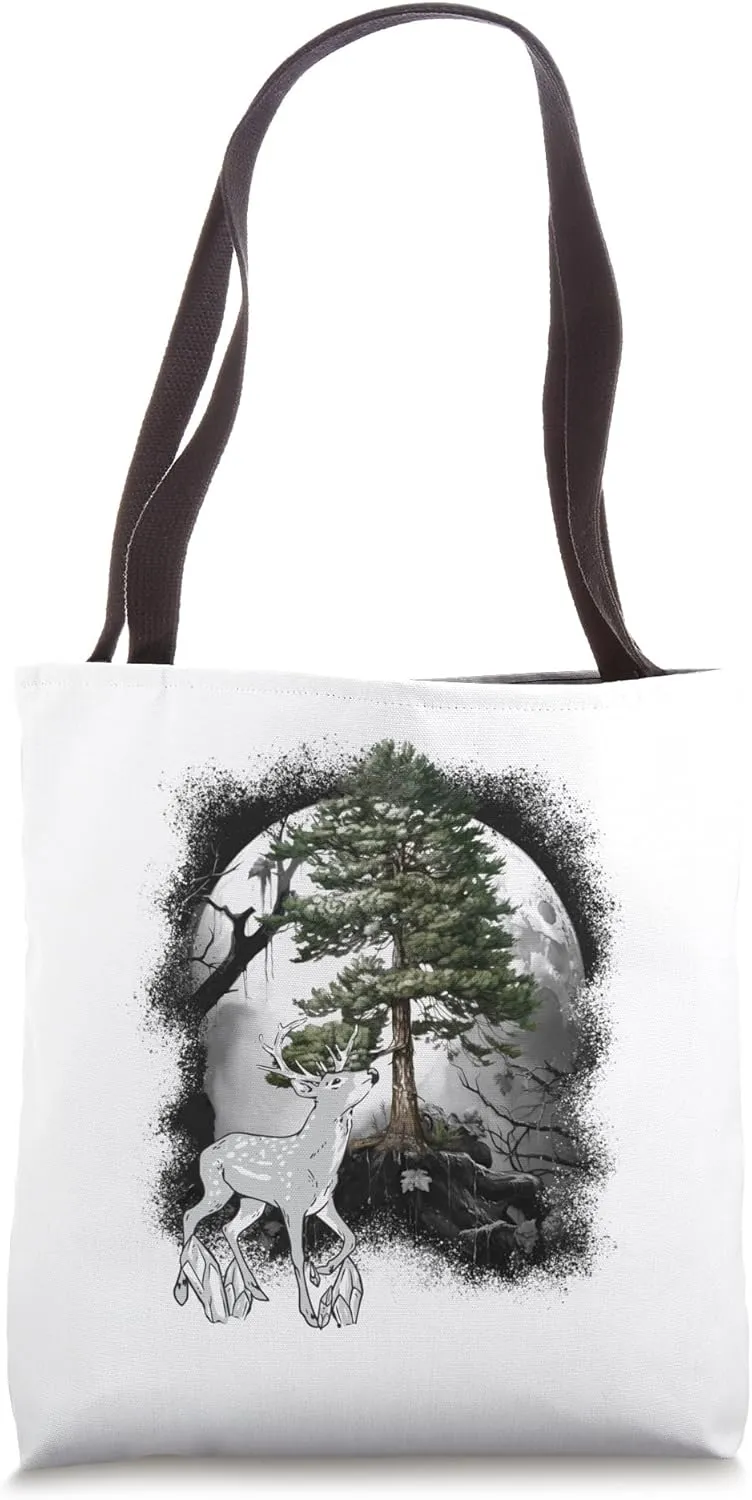 Fairytale Figurine Fairy Tale Red Deer Forest Dwellers Stag Tote Bag