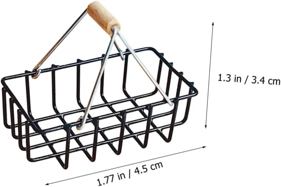 FAVOMOTO 4pcs Miniature Basket Model Decorative Simulation Baskets for Dollhouse Accessories Lightweight Compact Design for Creative Play and Imaginative Scenarios