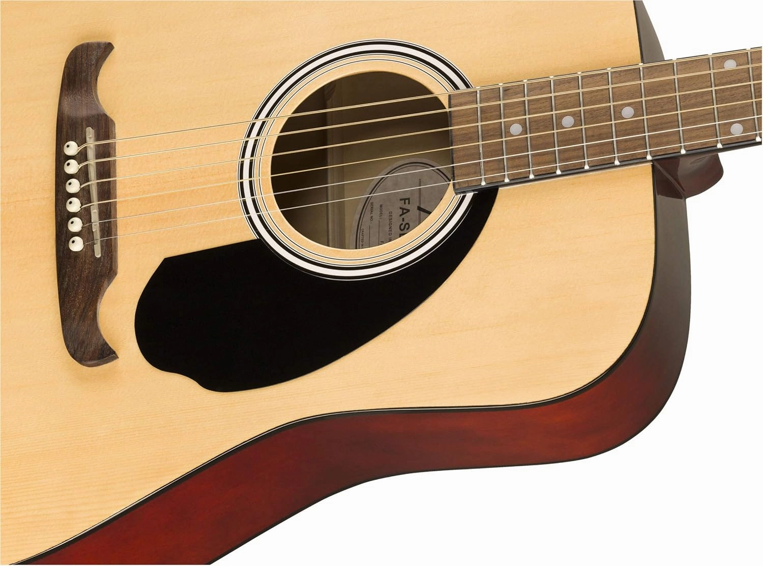 Fender FA-125 Dreadnought Acoustic Guitar - Natural Bundle with Gig Bag, Tuner, Strap, Strings, Picks, and Austin Bazaar Instructional DVD
