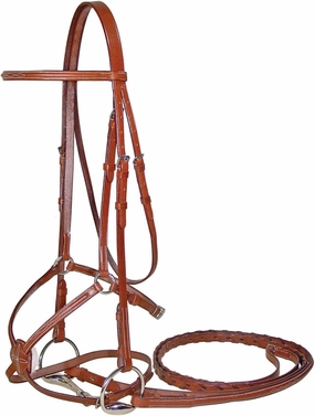 Figure 8 Fancy Stitch Bridle w/Laced Reins