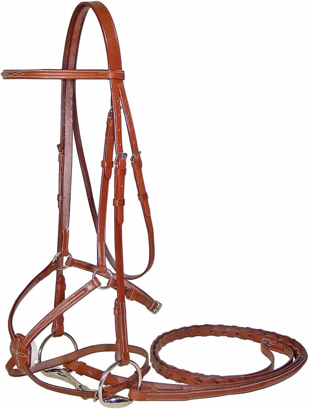 Figure 8 Fancy Stitch Bridle w/Laced Reins