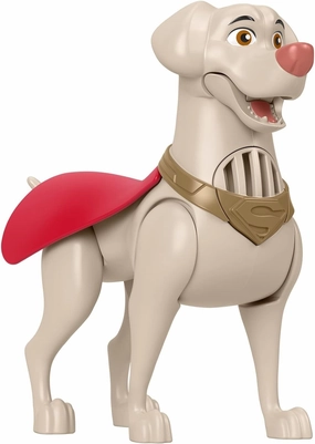 Fisher-Price DC League of Super-Pets Preschool Toy Talking Krypto Poseable Figure with Sounds & Phrases for Pretend Play Kids Ages 3  Years