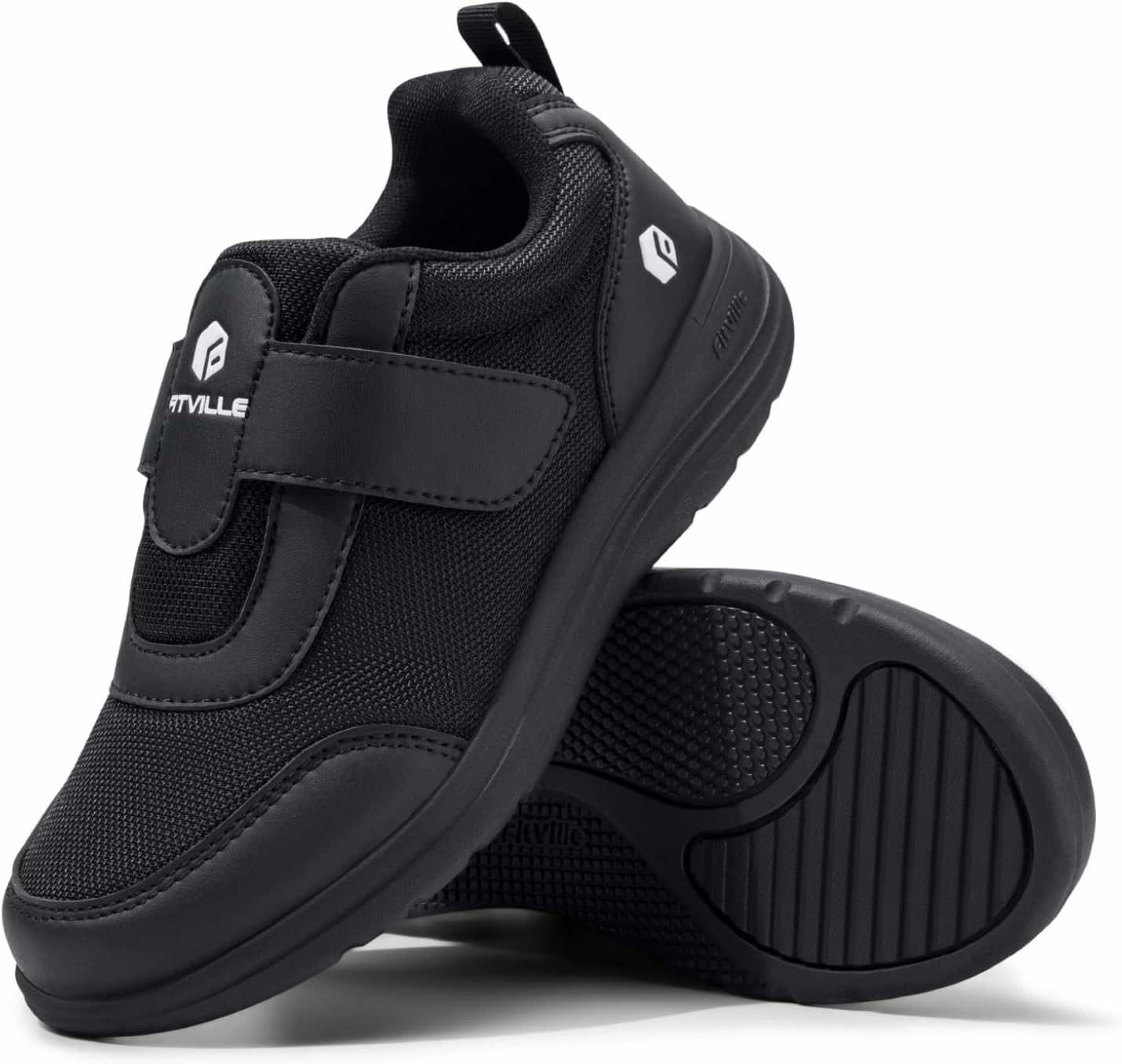 FitVille Diabetic Shoes for Women Wide Width, Fully Adjustable Straps Wide Toe Box Shoes Women Shoes for Edema and Swollen Feet