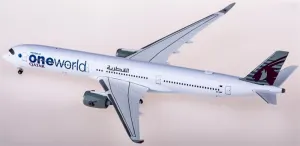 FloZ for Herpa for Qatar for Airbus A350-1000 A7-ANE Member of one World 1:500 Airplane Pre-Built Model