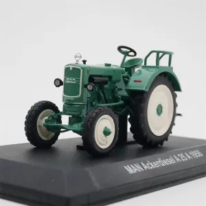 FloZ for IXO for Man Acker for Diesel A 25 A 1956 Cyan Farm Tractor 1：43 Truck Pre-Built Model