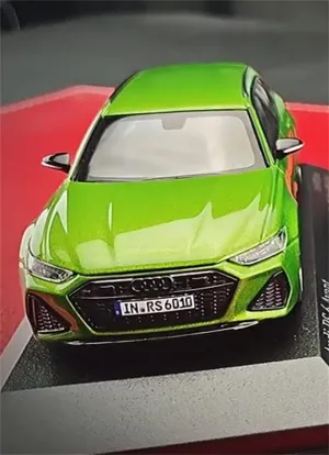 FloZ for Minichamps for Audi for RS 6 for Avant 2020 Java Green Metallic Limited Edition 1:43 Car Pre-Built Model