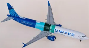 FloZ for NG Models for United Airlines for Boeing 737 MAX 10 N27602 1:400 Airplane Pre-Built Model