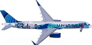 FloZ for NG Models for United Airlines for Boeing 757-200 N14102 1:400 Airplane Pre-Built Model