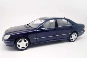 FloZ for NOREV for Mercedes for Benz for S55 for AMG 2000 car Metal Blue 1:18 Car Pre-Built Model