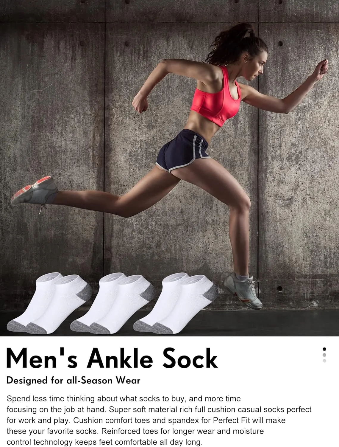 Foaincore 100 Pairs Cushion Low Cut Socks Bulk Unisex Breathable Casual Short Ankle Socks for Men Women Homeless