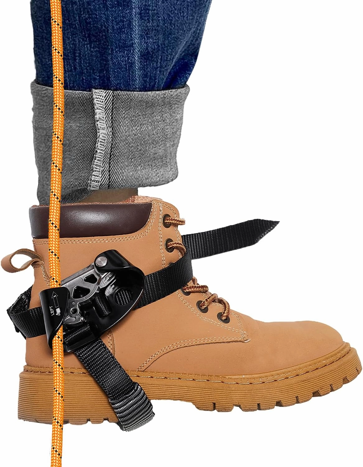 Foot Ascender Riser, The Foot Ascender for Mountaineering, Rock Climbing, Tree Climbing, Indoor and Outdoor Rock Climbing, Sturdy and Durable, Left Foot Ascender