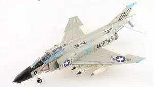 for Hobby Master for Mcdonnell for Douglas F-4B Phantom II US for Marines 158378 VMFA-122 DA Nang Air Base 1968 with 3 x SUU-23 Pods 1:72 Aircraft Pre-Built Model