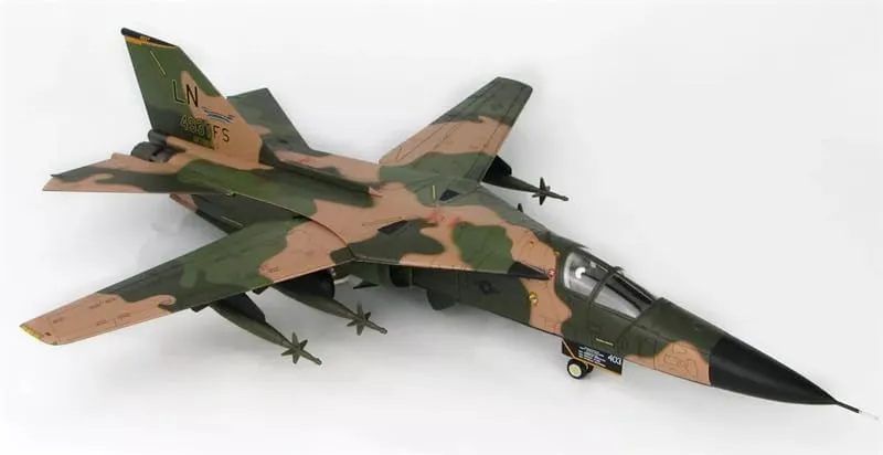 for Hobby Master General Dynamics F-111F Aardvark 72-2403 USAF 48TH TFW / 493RD TFS CO - Grim Reapers RAF LAKENHEATH, England 1991 1:72 Aircraft Pre-Built Model