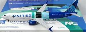 for NG Models for United Airlines for Boeing B737 MAX10 N27602 Explorer The Future is SAF 1:400 Aircraft Pre-Built Model