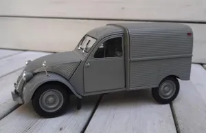 for Norev for Citroen for 2CV for FOURGONNETTE 1957 Grey 1:18 Truck Pre-Built Model