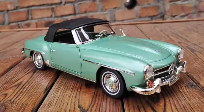 for Norev for Mercedes for Benz for 190 SL 1957 Light Green 1:18 Truck Pre-Built Model
