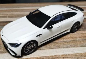 for NOREV for Mercedes for Benz for AMG for GT 4Matic 2021 C63 for GT63 Metallic White 1:18 Truck Pre-Built Model