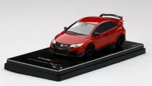 for TrueScale Miniatures for Honda for Civic for Type R 2015 RED 1:43 Car Pre-Built Model