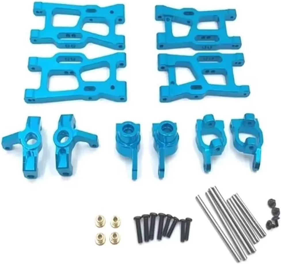for WLtoys 1:14 144001 5X 1:14 for Swing Arms Fits RC Cars Truck Parts Car Models Parts and Accessories Upgrade and Replacement Use RC Car DIY Parts(Blue)