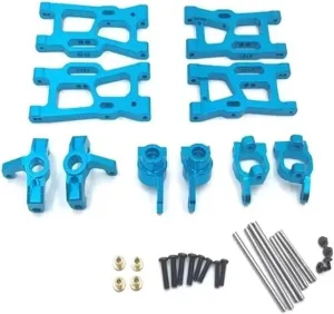 for WLtoys 1:14 144001 5X 1:14 for Swing Arms Fits RC Cars Truck Parts Car Models Parts and Accessories Upgrade and Replacement Use RC Car DIY Parts(Blue)