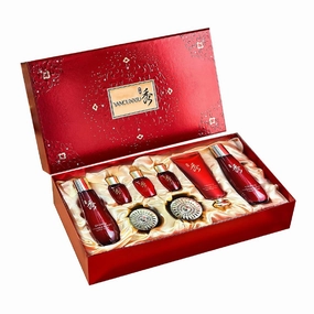 For SADOER Ginseng Skin Care Gift Set,8 Piece Skincare Set,Facial Moisturizing Care Collection,Cleansing Moisturizing Hydrating Skin Care Kit,Cleanser Toner Lotion Face Creams Eye Cream Serums