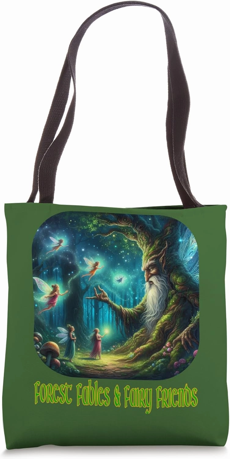 Forest Fables and Fairy Friends Magical Fantasy Realms Tote Bag