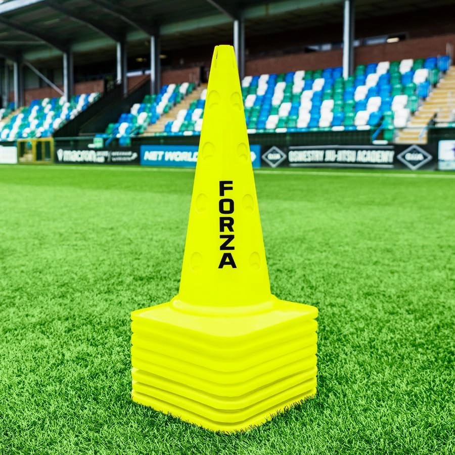 FORZA 20in Training Cones | Adjustable Hurdle System for Customizable Drills | Available in 4 Fluorescent Colors