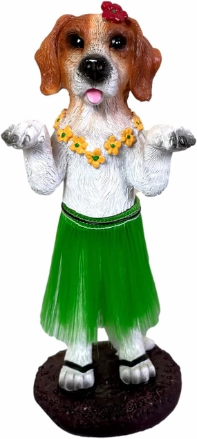 Franchise Figurine Company Hula Dog Dashboard Doll Car Accessories Bobblehead for Van Life and Beach Creations | German Shepherd | Golden Retriever | Labrador Retriever (Beagle)