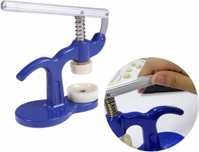 FRCOLOR Durable Watch Press Tool Watch Repair Easy to Use Battery Remover Back Case Closer Sturdy Construction with Dies Essential Watchmaker Tool
