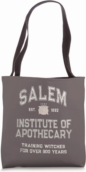 Funny Witches SALEM INSTITUTE of APOTHECARY Retro Nurse Crew Tote Bag