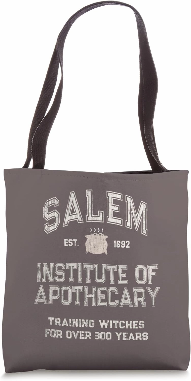 Funny Witches SALEM INSTITUTE of APOTHECARY Retro Nurse Crew Tote Bag