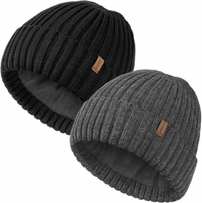 FURTALK Beanie for Men Women Thick Winter Unisex Cuffed Beanie Knit Hats Soft Warm Ski Hats