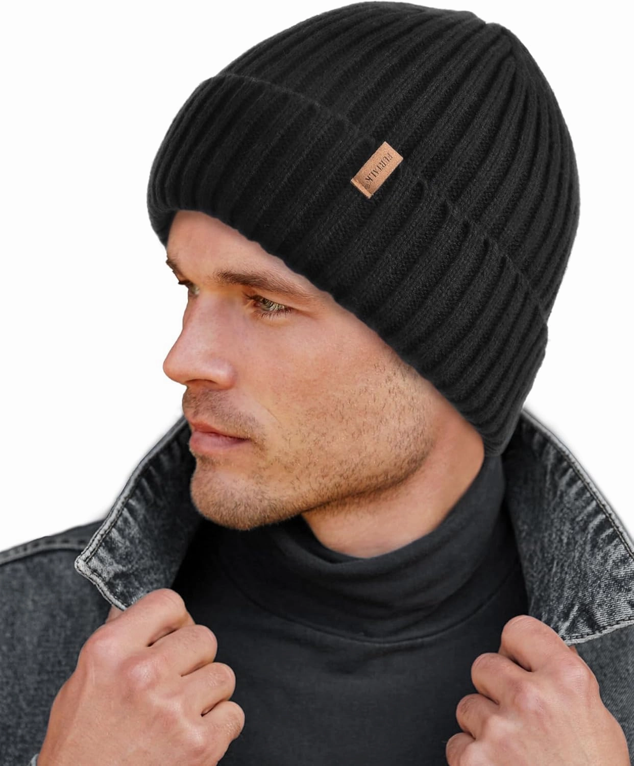 FURTALK Beanie for Men Women Thick Winter Unisex Cuffed Beanie Knit Hats Soft Warm Ski Hats
