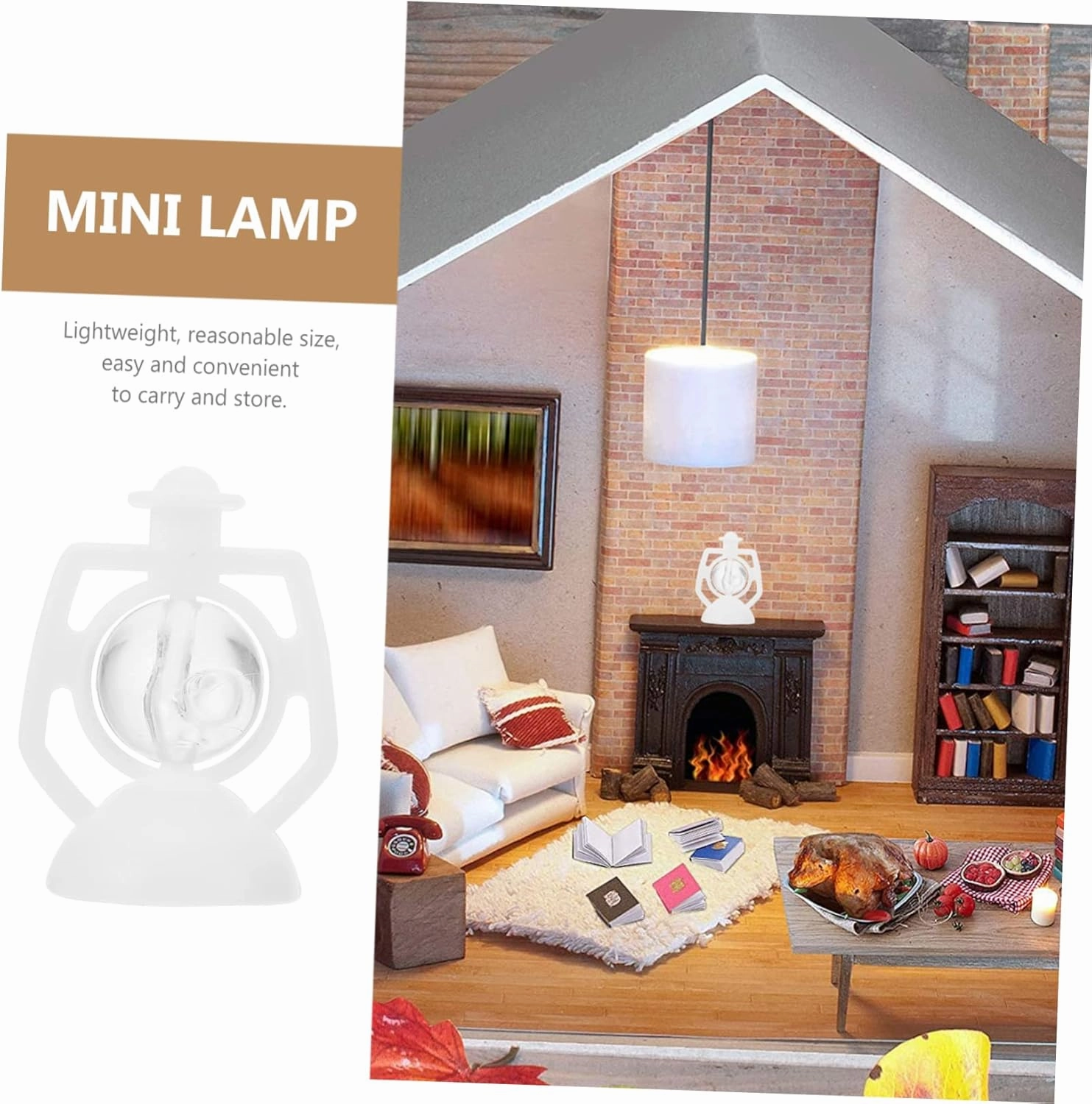 Garneck 4sets 12pcs Miniature Doll House Kerosene Lamps Retro Lantern Models for DIY Accessories Photography Props Detail for Play and Home Decor 12pcs*4