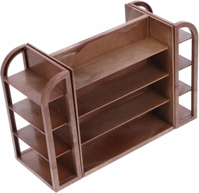 Garneck Cute Miniature Shop Shelf Model Practical Doll House Storage Rack for Displaying Mini Props and Flowers Lightweight Design for Creative Play and Imagination Development