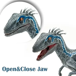 Gemini&Genius Velociraptor Dinosaur Toy for Kids and Dino Lovers, Super Raptor Dinosaur with Moveable Jaw and Hands, Realistic and Funny Dino Gift, Display, Collection and Decoration