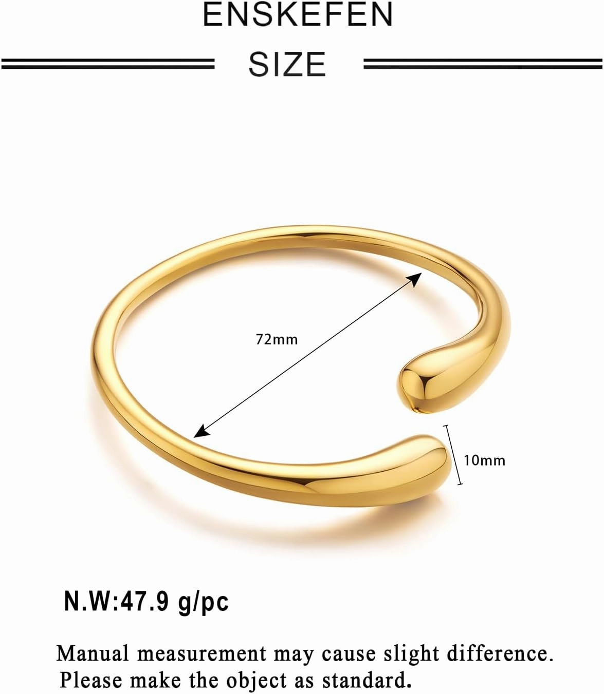 Gold Cuff Bracelet for Women Adjustable Open Cuff Bangle Bracelets Minimalist Arm Cuffs Wrist Bracelet