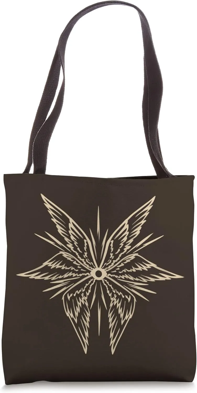 Goth Emo Alt Biblically Accurate Archangel Wings with Eye Tote Bag