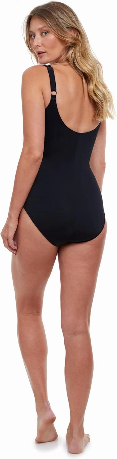 Gottex Mirage Women's Square Neck One Piece Swimsuit Essential with Soft Cups, Tummy Control, B Lining and Adjustable Straps