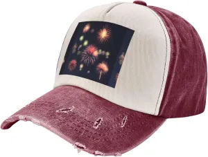 Greece Map Stylish Sports Hat in Denim,Adjustable, Breathable,for Daily Wear and Outdoor Activities