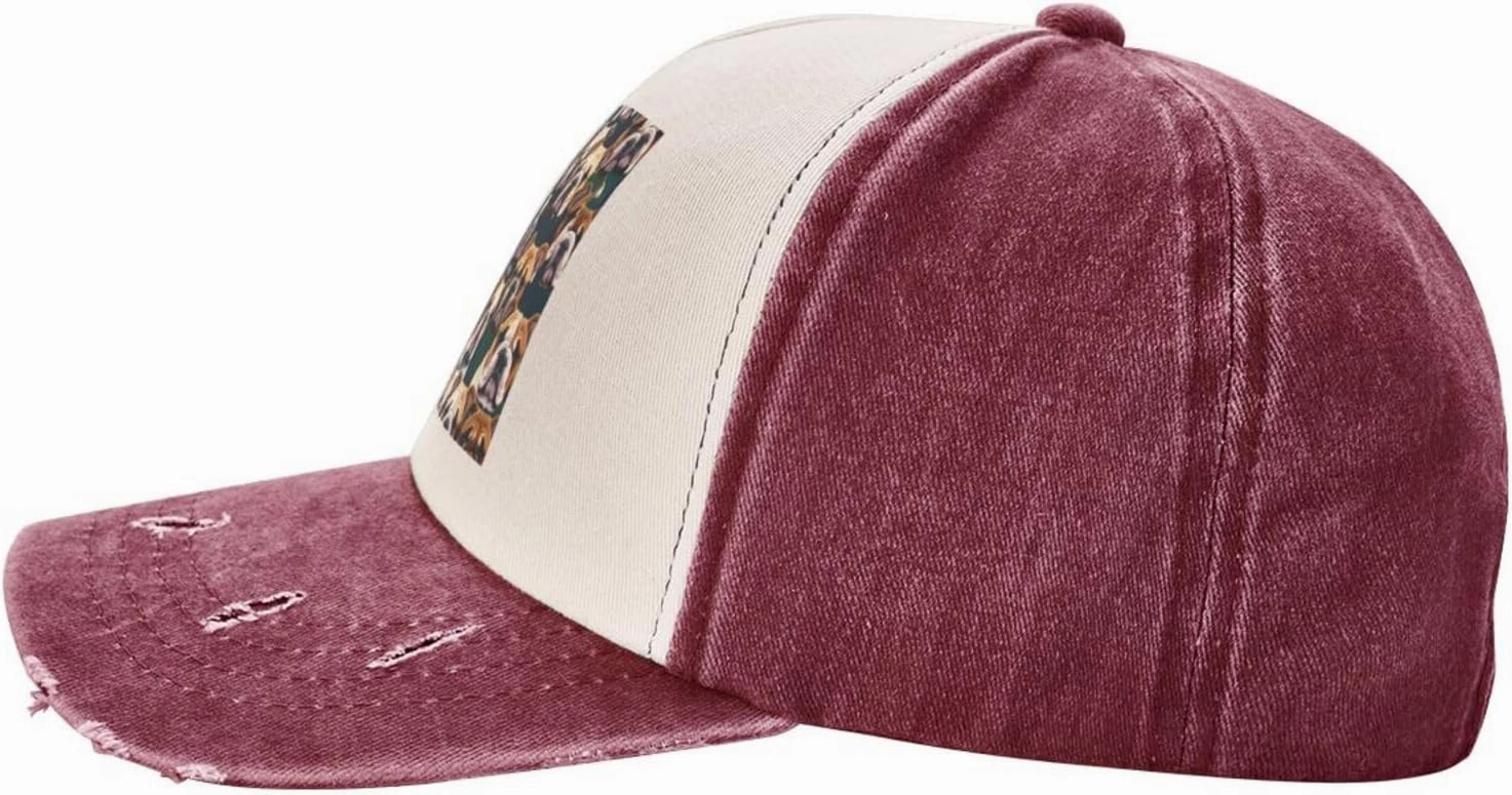 Greece Map Stylish Sports Hat in Denim,Adjustable, Breathable,for Daily Wear and Outdoor Activities