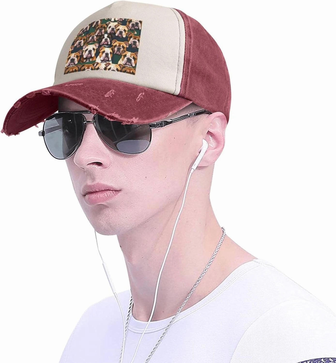 Greece Map Stylish Sports Hat in Denim,Adjustable, Breathable,for Daily Wear and Outdoor Activities