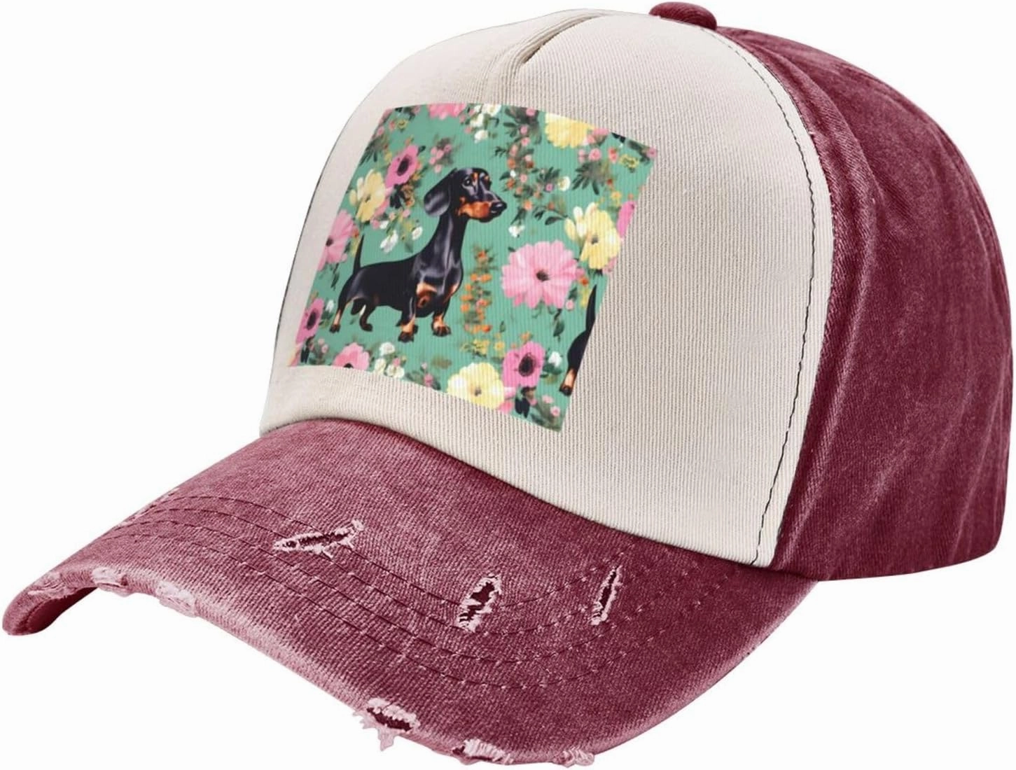 Greece Map Stylish Sports Hat in Denim,Adjustable, Breathable,for Daily Wear and Outdoor Activities
